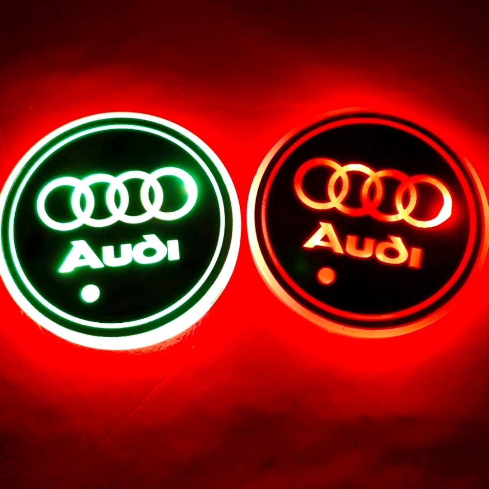 Audi cup holder lights